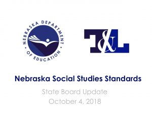 Social Studies Standards State Board Update – October 2018