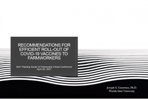 Recommendations for Efficient Roll-Out of COVID-19 Vaccines to Farmworkers