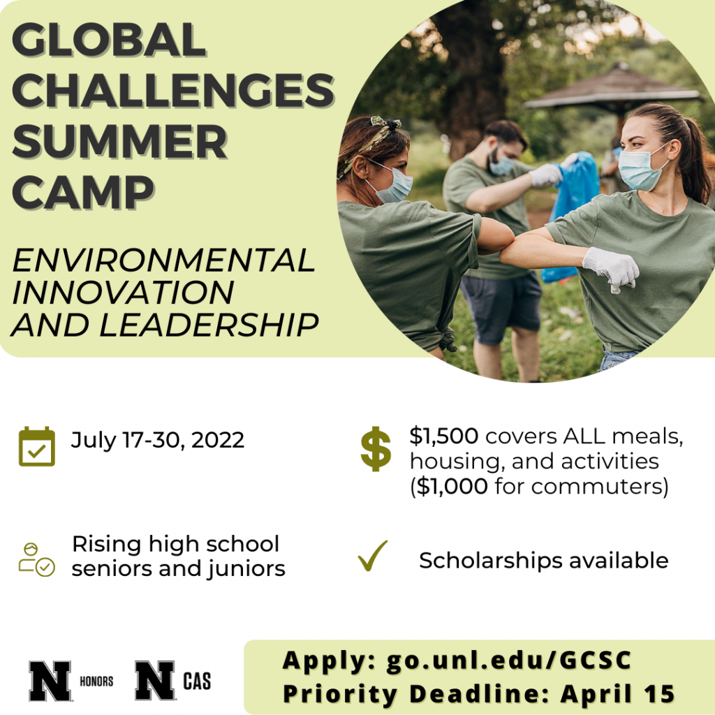 Description and information about the UNL Global Challenges Summer Camp