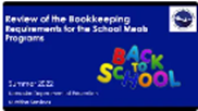 SY 22-23 School Meals Program – Bookkeeper Training