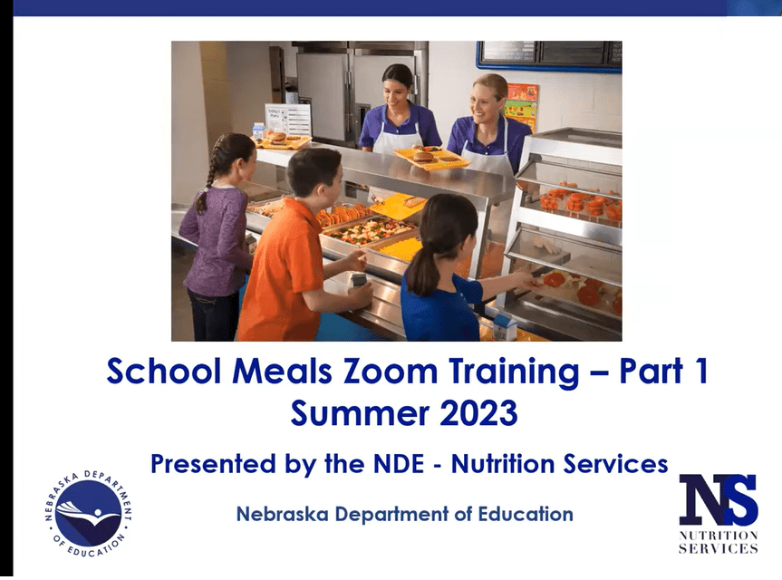SY 23-24 School Meals Program – School Meals Training (Part 1)