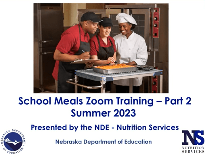 SY 23-24 School Meals Program – School Meals Training (Part 2)