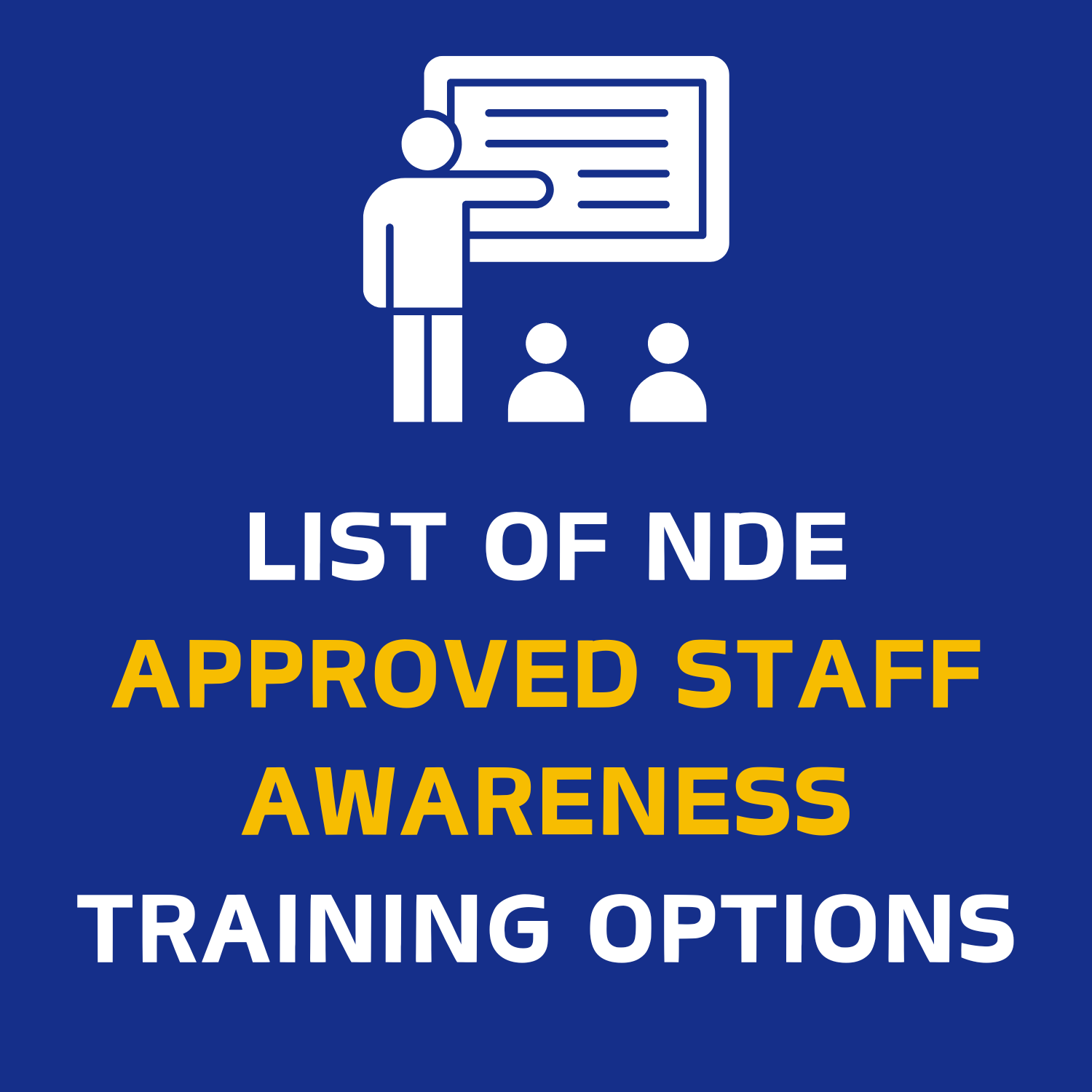 NDE Approved Staff Awareness Training for LB923