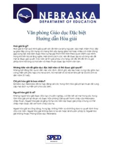 Nebraska Mediation Guide – Vietnamese