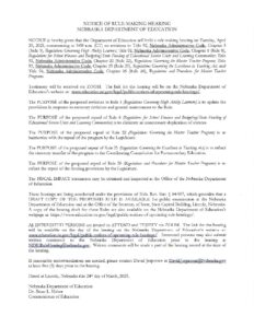 Rule 3 – Notice of Hearing