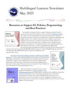 EL May Newsletter 2025