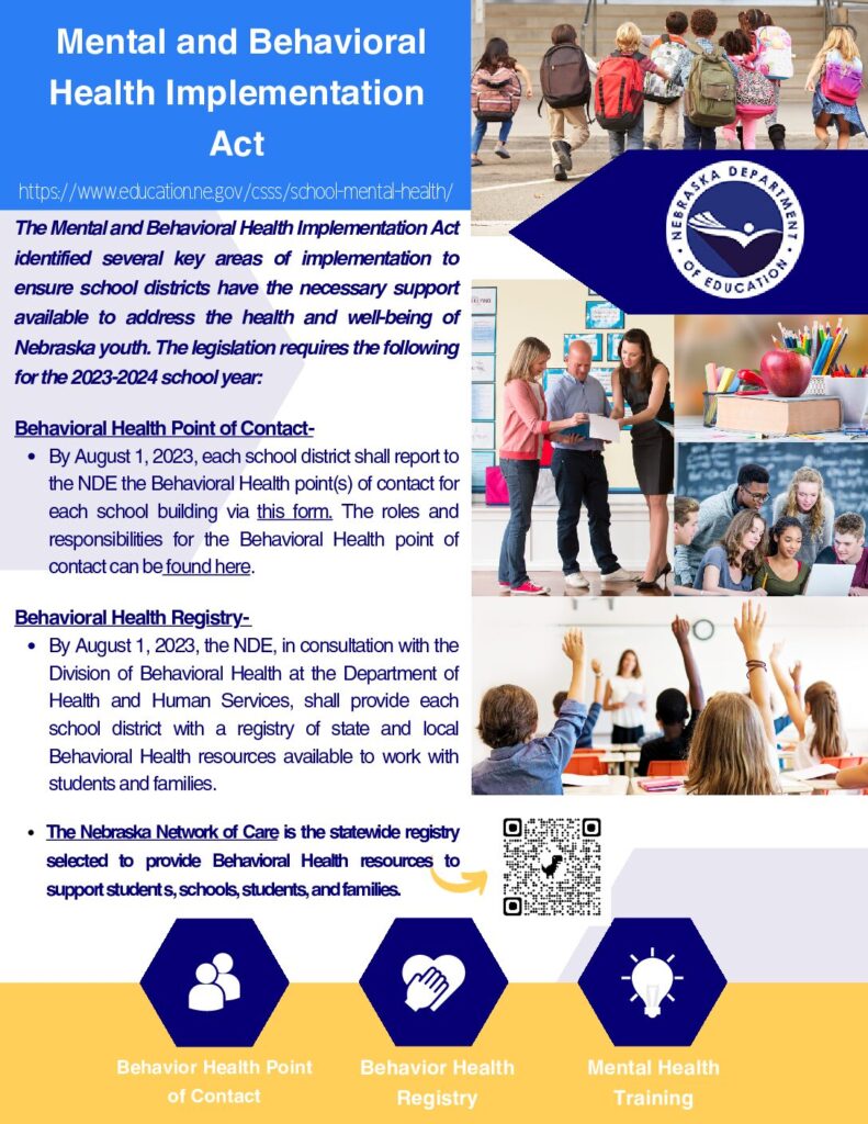 Mental and Behavioral Health Implementation Act Flyer