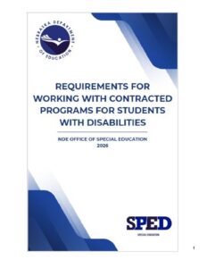 Requirements for Working with Contracted Programs for Students with Disabilities_2026
