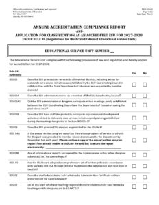 ESU Compliance Form 27-28