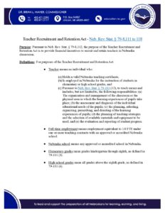 TRRA Guidelines