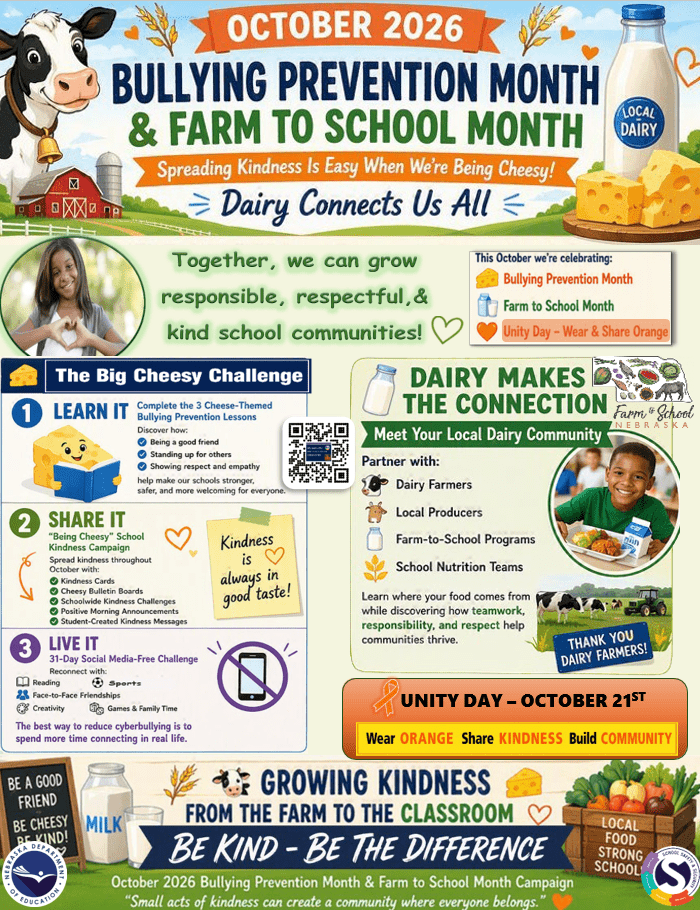 bullying prevention month flier