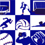 Cover image of officiating guide with different sports represented in checkerboard blocks