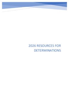 2026 Resources for Level of Determination v5