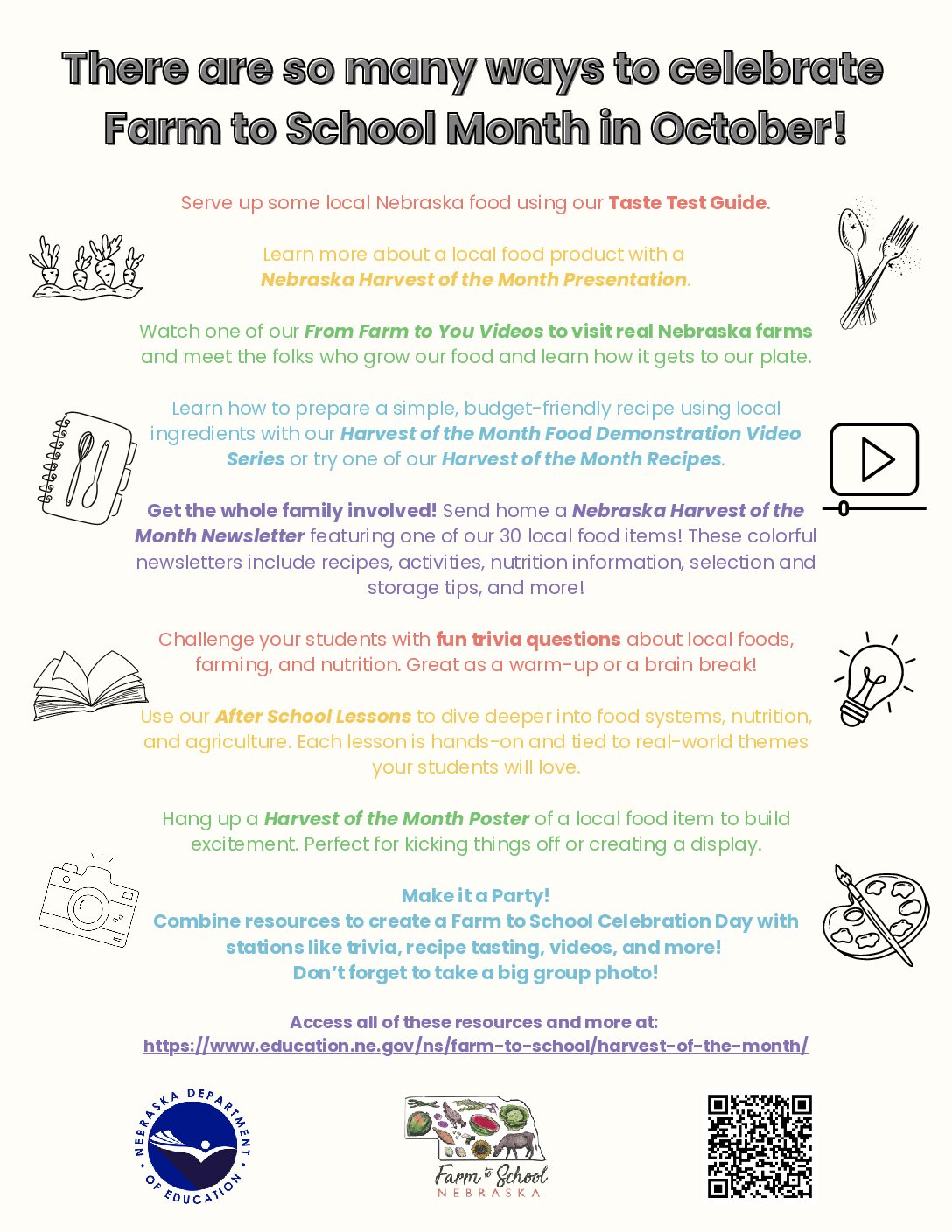 Farm to School Month 2026 Flier